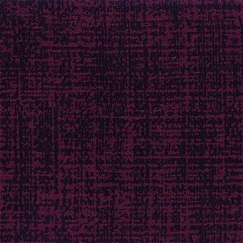 Purple and black woven polypropylene fabric sample with a repeating dot pattern in a grid layout, exhibiting a textured, uneven surface.